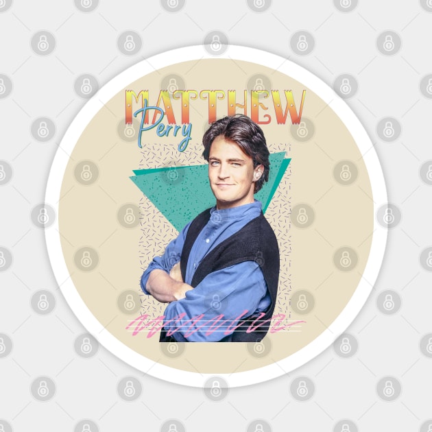 Matthew Perry 1987s Retro Aesthetic Fan Art Magnet by Piomio